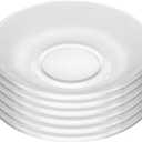 WHJY 6 pcs Clear Glass Plates, 4.5 inch Glass Plate Set, Small Dessert Plates Tea Plates Bulk