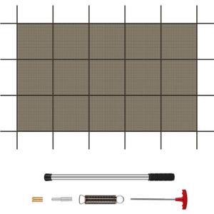 Superior 99% Shading Rate Inground Pool Safety Cover,Fits 15x30ft Rectangle Swimming Pool,Mesh Pool Cover for Inground Pools,Winter Inground Pool Cover with Safety Net and Installation Tools - Tan (Brown)
