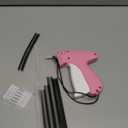 Handheld Stitch Tag Gun for Clothes, Quick Clothing Fixer, Tagging, Sewing Kit Includes 6 Needle, 1000 Black Fasteners & 1000 White Fasteners, Pink