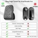 Locthal Scrolling Ring Remote, Scroller Page Turner Clicker for iPhone iPad Android Phone Tablet Kindle APP, Remote Shutter Control for Phone Camera