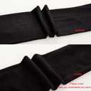 EABERN 6 Pairs Women's Opaque Fleece Lined Trouser Socks Warm Knee High Stocking (Black)