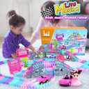 Car Toys for Girl 4-6,201 PCS Race Car Track for Kids Ages 3-5 Monster Truck 2+ Year Old Birthday Gift,Toddler Cars Toy for 3+ Year Old Girl