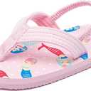 Ceruwum Toddler Girls Beach Pool Flip Flops Sandals Water Shoes, 5 Toddler
