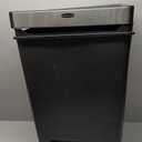 Rubbermaid Premier Series III Step-On Trash Can for Home and Kitchen, with Stainless Steel Rim, 12.4 Gallon, Charcoal, for Home/Kitchen/Garage/Apartment/Office