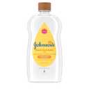Johnson's Baby Oil, Mineral Oil Enriched with Shea & Cocoa Butter to Prevent Moisture Loss, Hypoallergenic, 20 fl. oz