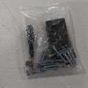 2-Tier Washer Dryer Countertop with 2.75" H Edge Rails, 54" W x 27.55" D Laundry Countertop for Folding Clothes, Washer and Dryer Topper with Non-Slip Pad (Dark Walnut)