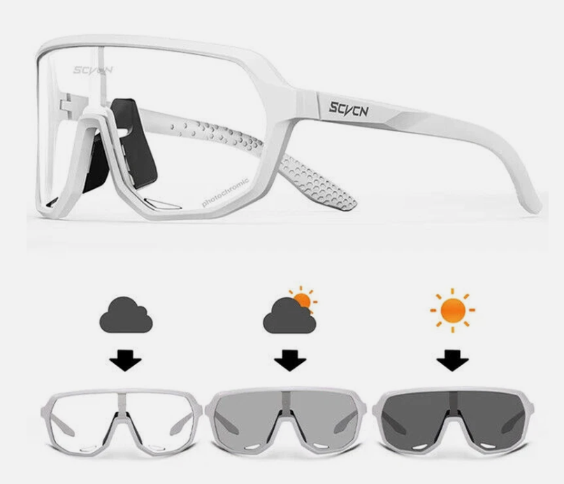 SCVCN New Photochromic Cycling Glasses UV400 Cycling Sunglasses Bicycle Eyewear Sports MTB Outdoor Bike Hiking Cycling Equipment