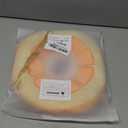 ANWA Adjustable Cat Cone Collar Soft, Cute Cat Donut Collar After Surgery, Kitten Recovery Cones to Stop Licking (Medium, Orange)