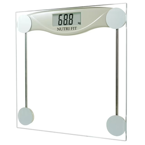 NUTRI FIT Bathroom Scale Digital Body Weighing Scales Most Accurate for Weight Measurements, Glass, 330 lb