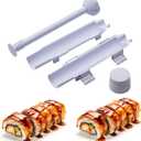 URED sushi bazooka sushi maker kit, Sushi Roller Mold Food Grade Plastic Rice Vegetable Meat homemade Diy Sushi Making Kit Machine tool kitchen Utensils sushi molds press gun