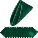 Aneco 12 Pieces Satin Napkin Square 20 x 20 Inches Dinner Napkins Weddings Party Napkin Soft Table Napkins for Romantic Weddings Party Dinner Decoration (Forest Green)