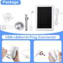 5W Solar Panel Charger for Ring Camera, Compatible with Ring Stick Up Cam/Pro Battery, Spotlight Cam Plus/Pro Battery 10ft Cable -1Pack