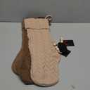 Christmas Stockings,18" Knit Christmas Stockings for Family,Hanging Xmas Stockings with Name Tags Christmas Decorations Gifts Home Decor 