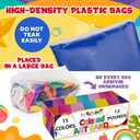 Colored Sand for Sand Art [15 Colors: 12 lbs], Colored Sands Bulk, Delightful Sands Art Fun for Crafts, Parties, Children, Nice Colorful Fun Sandy Crafts for Kids Age 3+, Non-Toxic, 15 Bags