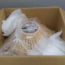 Arturesthome 1 Light Rattan Pendant Light, Coastal Rustic Wood Ceiling Lighting Fixture, Vintage Farmhouse Lampshade Chandelier Hanging Lamp Shade for Kitchen Island Dining Room (50cm)