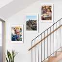 upsimples 16x24 Picture Frame, Display Pictures 14x20 with Mat or 16 x 24 Without, Wall Hanging Poster Frames, White, 1 Pack