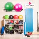 ODOXIA Exercise Ball Holder | Organize Your Space | Wall Mounted Rack | Yoga Ball Holder | Exercise Wall Mount | Fitness Therapy & Stability Rack | for Gyms, Studios, Home Gyms