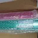 Mahjong Racks with Pushers, 4 Pack Clear Acrylic Mahjong Racks for American Mahjong, Non-Slip Integrated Tile Holder with Pushers, Ready to Use Mahjong Accessories, Blue Green Yellow Pink