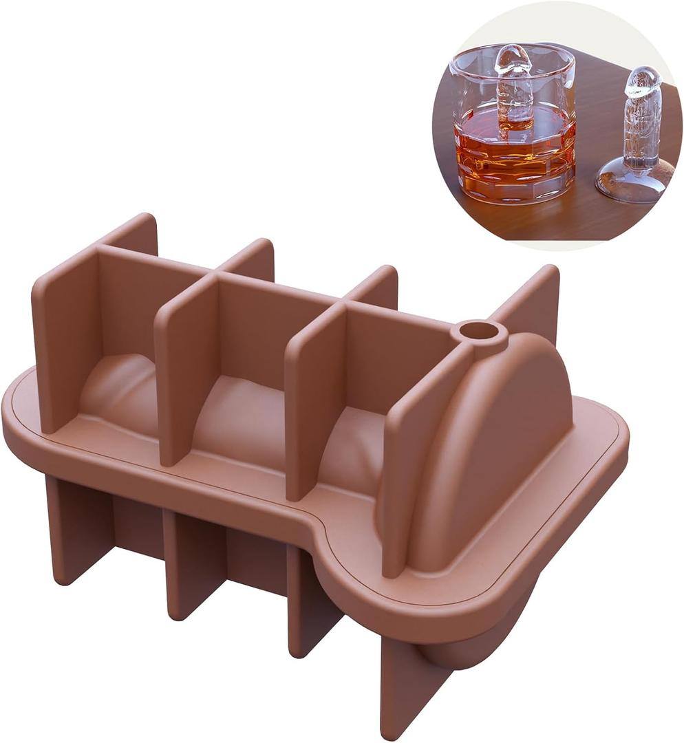 Prank Fun - Shaped Large Silicone Ice Cube Tray Mold for Whiskey, Cocktail, Juice and More - Compatible with Stanley Cup