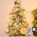 Cluster Lights Christmas 1000 Led Fairy Lights Green Wire 108FT Twinkle Lights with Remote 8 Modes String Lights Timer Plug in Firecracker Fairy Light for Outdoor Valentines Day Decorations,Warm White