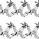Aluminum Light Clamps - 8PCS Heavy Duty 220lb LED Par Light Moving Head Beam Spot Truss O Clamp, Fit for 48-52mm OD Tube/Pipe