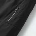 Mens Lightweight Bomber Jacket Casual Windbreaker Zip Up Coat with Pockets for Spring Fall (Black, S)