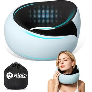 Travel Pillows for Airplanes, Neck Pillow for Traveling, Ergo Memory Foam Travel Pillow, Relief Neck Pain with Breathable Support for Long Flights, Airplanes, Car, Train & Office Use