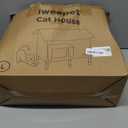 Upgraded 100% Weatherproof Large Heated Cat House for Outside Cat with Cozy Cushion &Safe Escape Door,Gable Roof Design, Insulated Outdoor Cat Shelter with Soft Heater for Feral Barn Cat Kitty (Grey)