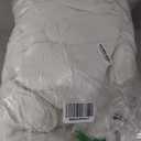 Love's cabin Seersucker Ivory Queen Comforter Set 7 Pieces, All Season Bedding Set, Queen Bed in a Bag with Comforter, Flat Sheet, Fitted Sheet, Pillowcase and Pillow Sham