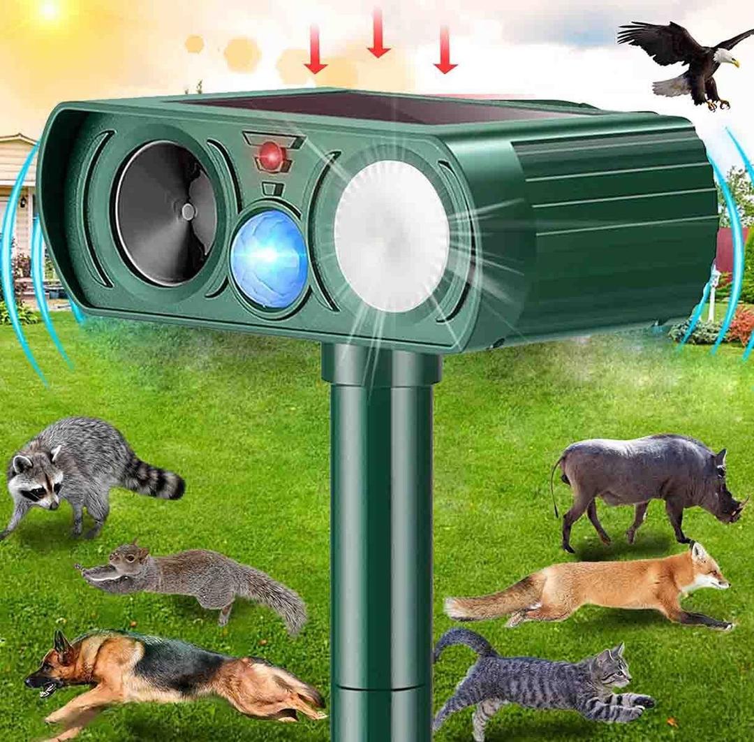 Solar Ultrasonic Animal Repellent Outdoor