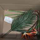 Bird of Paradise Artificial Plant Combo Palm Leaves,Faux Bird of Paradise Plant with Artificial Palm Leaves for Wedding Garden Office Home Indoor and Outdoor Decor(Orange)