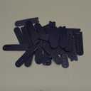 uxcell Snapback Strap Cover, Hole Plastic Adjustable Hat Snap Buckle Replacement for Caps Repairing (Blue-black)