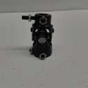 U Joint 3/4" DD x 3/4" DD Black Universal Steering Shaft Coupler with 3/4" DD x 3/4" DD Column