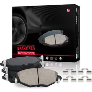 SATISFIED Ceramic Front Brake Pads D833 Fit For Ford Explorer 2002-2005, For Explorer Sport 2001-2003, For Ranger 2003-2011, For Mazda B2300 2003-2010, For B3000 2003-2008, For B4000 2003-2010