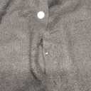 KIRUNDO Womens Cardigans Casual Loose Button Up Long Sleeve Crewneck Knit Cardigan Sweaters Open Front Outerwear Coats (Small, Black)