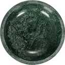Bloomingville Marble Footed Pedestal Bowl, Green