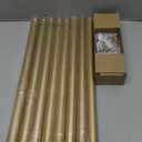 Curtain Rods for Windows 28 to 48 Inch, Gold Curtain Rod Adjustable Drapery Rods with Exquisite Finial for Living Room, Bedroom, Kitchen, Outdoor Patio, Gold