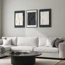 JACUKO Large Wall Art 3D Textured Modern Abstract 3-Piece 16x24 Inch, 16"W x 24"H x 3Pcs