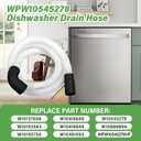 WPW10545278 Dishwasher Drain Loop Hose With Check Valve Compatible With Whirlpool, Replacement W10137608 W10193583 W10195750 W10418848 W10418849 W10481093 W10545278 W10688890 WPW10545278VP 3527803