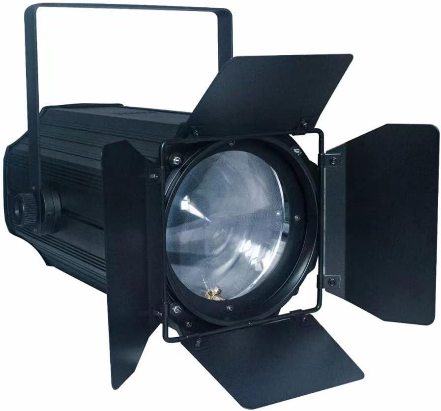 Boulder Fresnel LED 200W 2in1 Warm White +Cool White Light with auto Zoom, Stage Light for Theater, Church, Wedding, Event, etc (1PC)