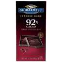 GHIRARDELLI Intense Dark Chocolate Bar, 92% Cacao, 3.17 Oz Bar (EXP 07/31/27)