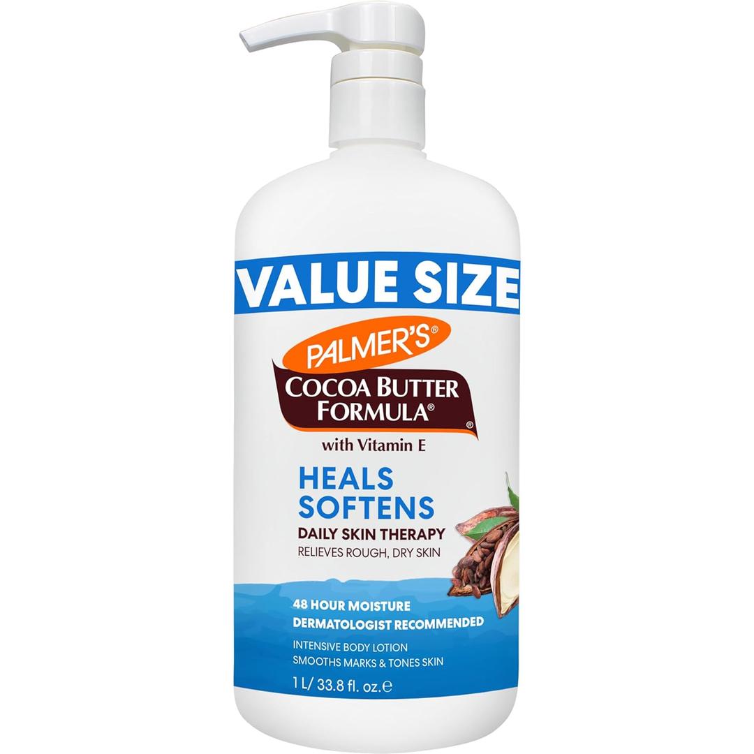Palmer's Cocoa Butter Formula Daily Skin Therapy Lotion, Pump Bottle, 33.8 Ounces (33.8 Fl Oz (Pack of 1))