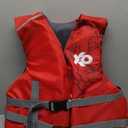 X2O Universal Youth Open-Sided Life Vest and Jacket, 50lbs-90lbs, Unisex, Blue Ocean Coral, Red