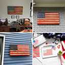 Pkqon Large American Flag Stencil Star Stencils for Painting 50 Stars Military Template for Flag Patriotic Wood Burning Stencils for Spray Painting on Shirt Project Crafts Wooden (Flag one)