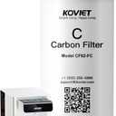 KOVIET CF02-FC Carbon Filter Replacement Cartridge, Water Filter Element of Reverse Osmosis System Countertop, 6-12 Months Lifetime