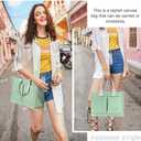 Canvas Tote Bag for Women with Pockets Crossbody Bag Tote Shoulder Handbags Casual Work Bags Everything Tote Bag