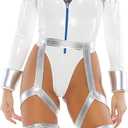 Forplay Women's Blast Off Sexy Movie Character Costume Adult Costume, White (Medium/Large)