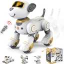 Robot Dog for Kids Robot Dog Remote Control Dog Toy Interactive Robot Pet Robotics Toys Intelligent Robo Dog Programmable Sing & Dance Design Birthday Gifts Kids Age 3 5 4-7 Year, Gold