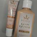 Hempz Frosted Glow Kit, Illuminating Mini Body Lotion and Shimmer Lip Gloss Duo, Limited Edition Glitter Gift Set, 2.25 oz and .44 oz