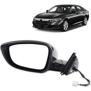Dasbecan Left Driver Side Door Mirror Compatible with Honda Accord LX Sport 1.5T 2018-2022 Power |Non-Heated|Paint to Match Repalces# HO1320328,76258-TVA-A02 (3Pins-Black) Dasbecan Left Driver Side Door Mirror Compatible with Honda Accord LX Sport 1.5T 2018-2022 Power |Non-Heated|Paint to Match Repalces# HO1320328,76258-TVA-A02 (3Pins-Black)